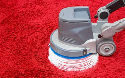 Rug Cleaning Cleaning red rug