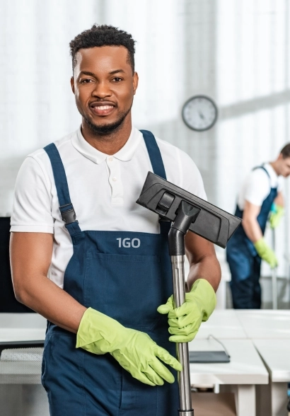 black african cleaner