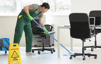 office floor care Cleaning mopping office floor
