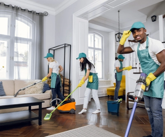 Cleaning team