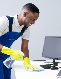 top right of gallery office cleaner