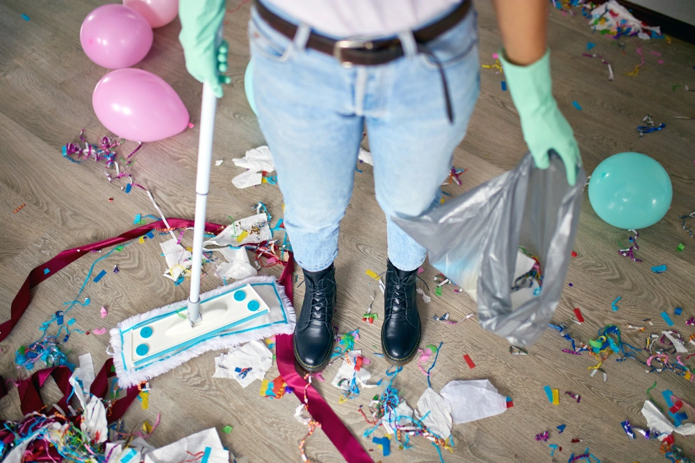 Find after-party cleaning service