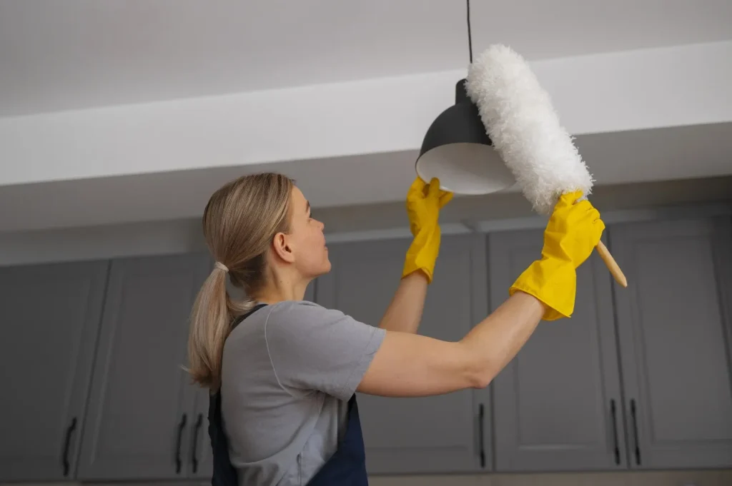 Woman cleaning